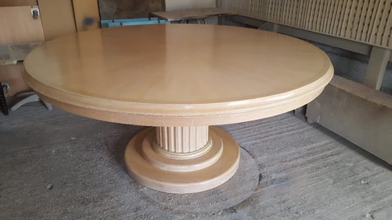 re-limed oak dining table