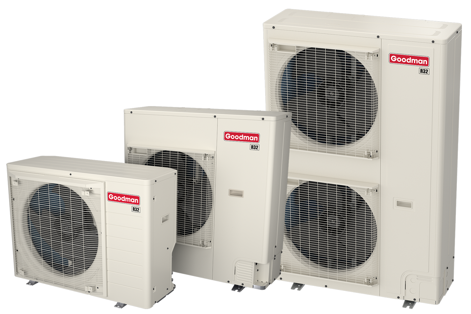 HVAC technician connecting refrigerant lines to an outdoor air conditioning unit.