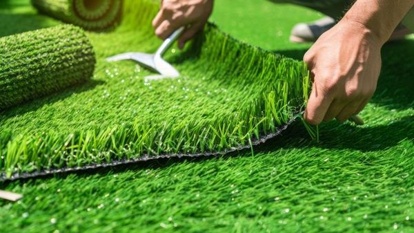 Turf being laid down in Mobile, AL