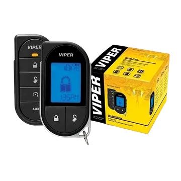 A viper car alarm with a remote control and a box.