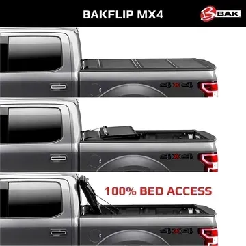 Bakflip mx4 is a truck bed cover that allows 100 % bed access.