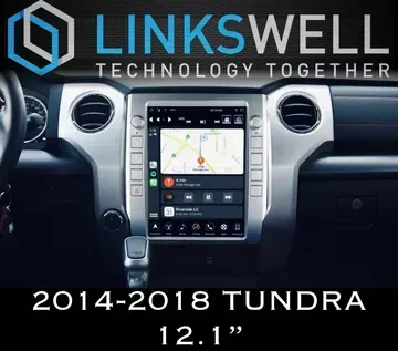 A picture of the dashboard of a 2014-2018 tundra
