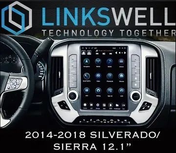 A picture of a car dashboard with the words linkswell technology together