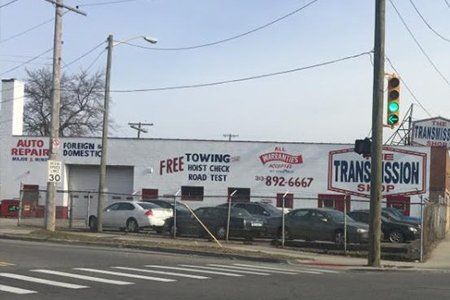 Transmission Check-Ups — Cars Parked at Shop Garage in Detroit, MI