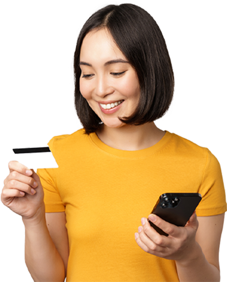 beautiful-smiling-asian-girl-using-credit-card-mobile-phone-paying-online-smartphone-standing-yellow-tshirt-