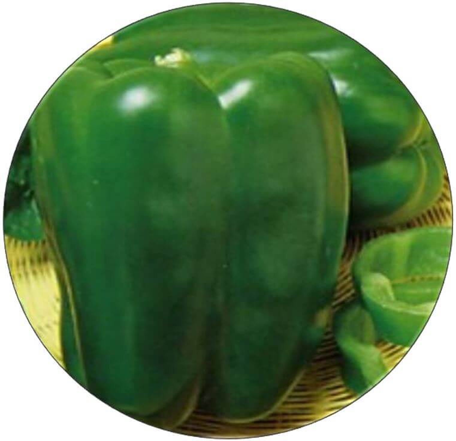 Green bell peppers.