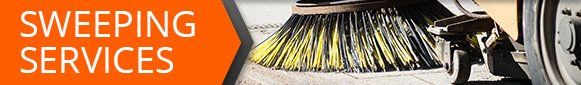 Image of pavement sweeping machine