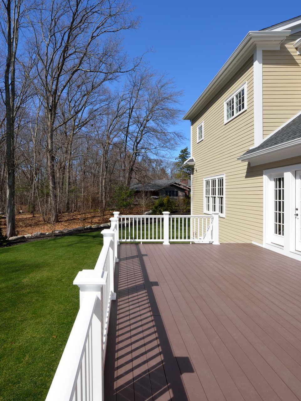 deck next to pool