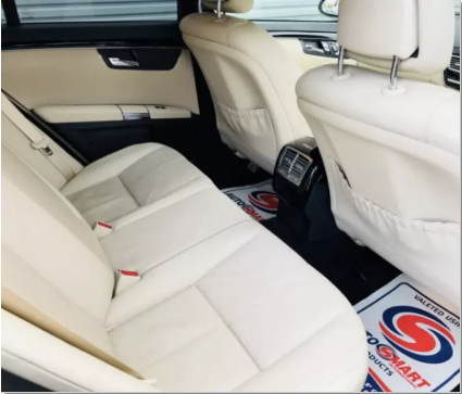 white leather back seats