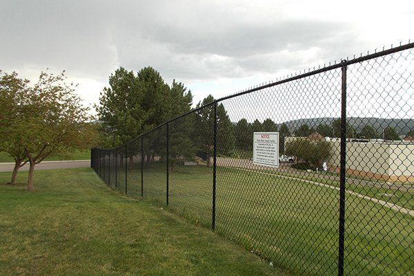 Black Chain Link Fence — Kiowa, CO — Frontier Fence