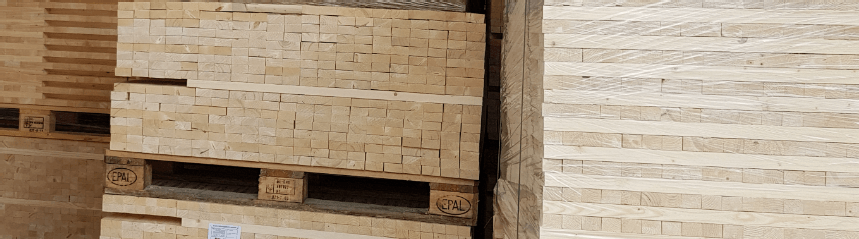 wooden beams for packaging