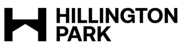 A black and white logo for hurlington park