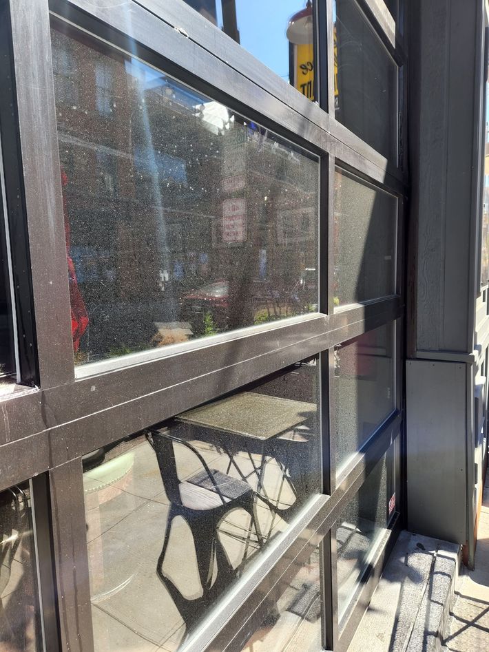 DIRTY WINDOWS BEFORE CLEANED BY 2BIRDS-1STONE WINDOW CLEANING SERVICE