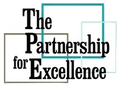 A logo that says the partnership for excellence