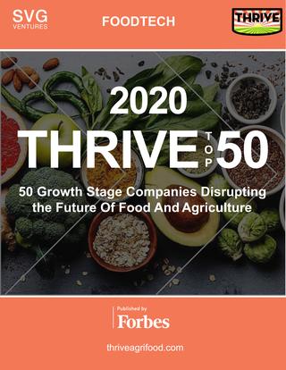 Poster of Thrive top 50 Foodtech selection