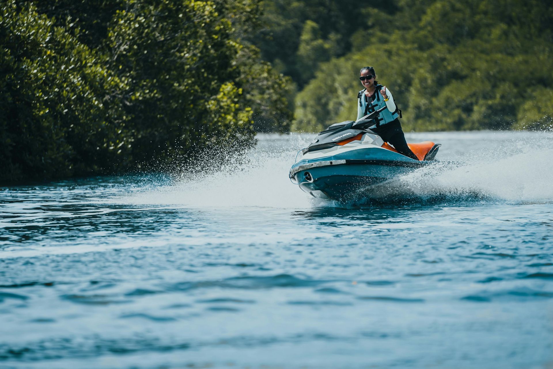 Jet ski on Lake Keowee