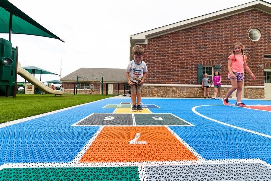 Hopscotch Court Installation NJ