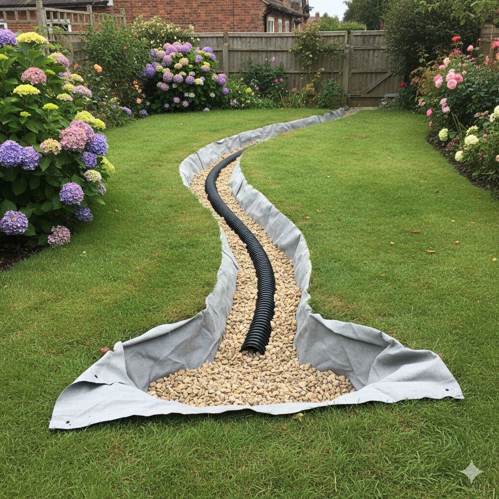 French Drain in Ayrshire