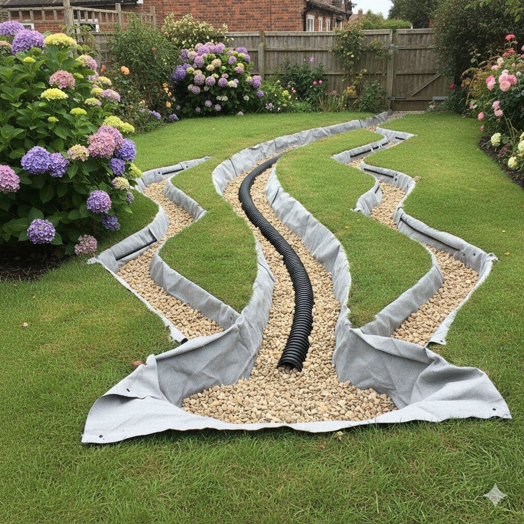 Herringbone ayrshire drainage