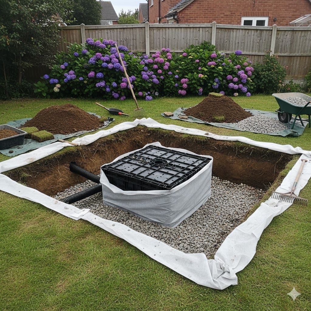 soakaway drain Ayrshire