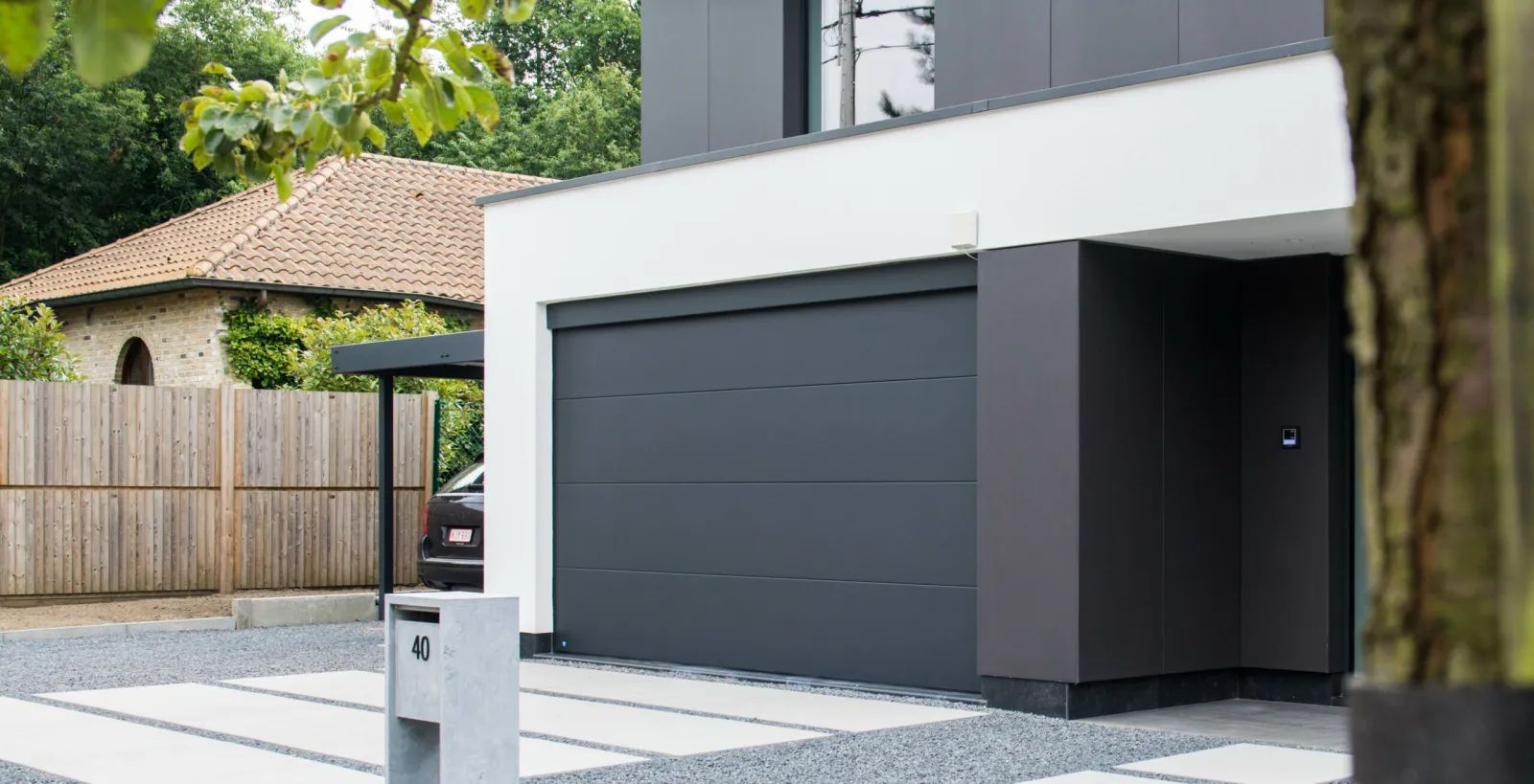 A room with a lot of windows and a skylight