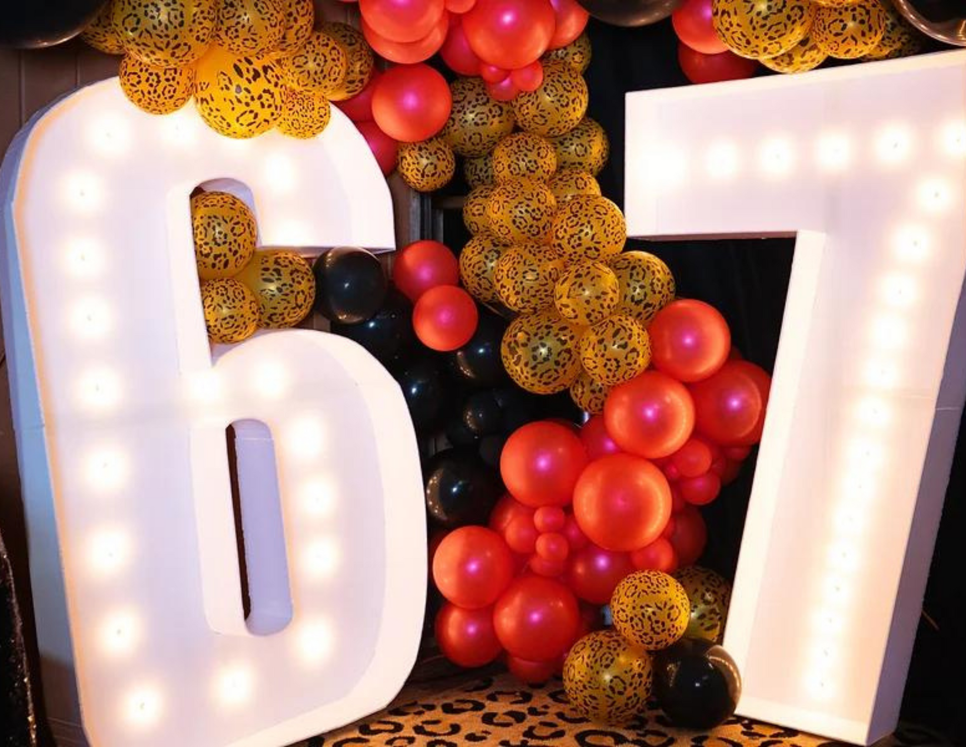 marquee 67 with balloons