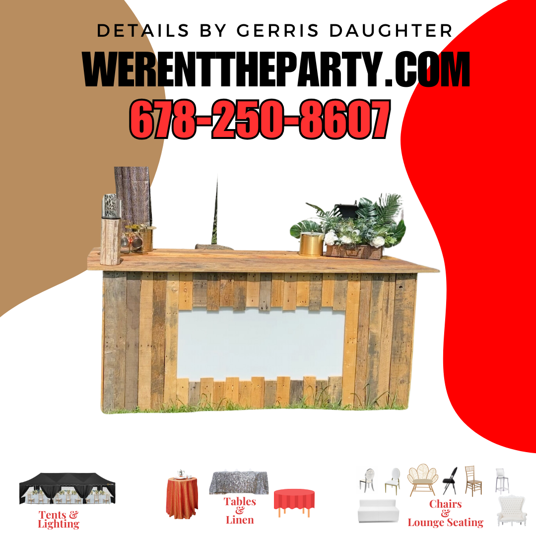 Wood Bar Rental