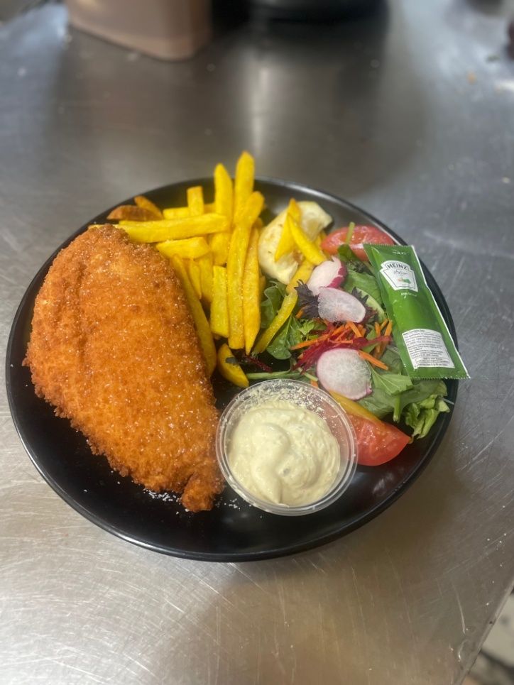 Crumbed Fish And Cips — Kinka Kippa in Kinka Beach