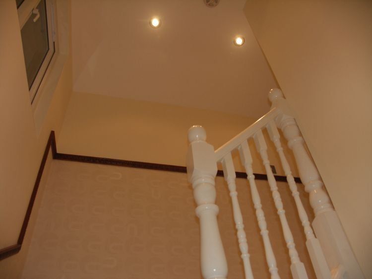 Interior ceiling of lights