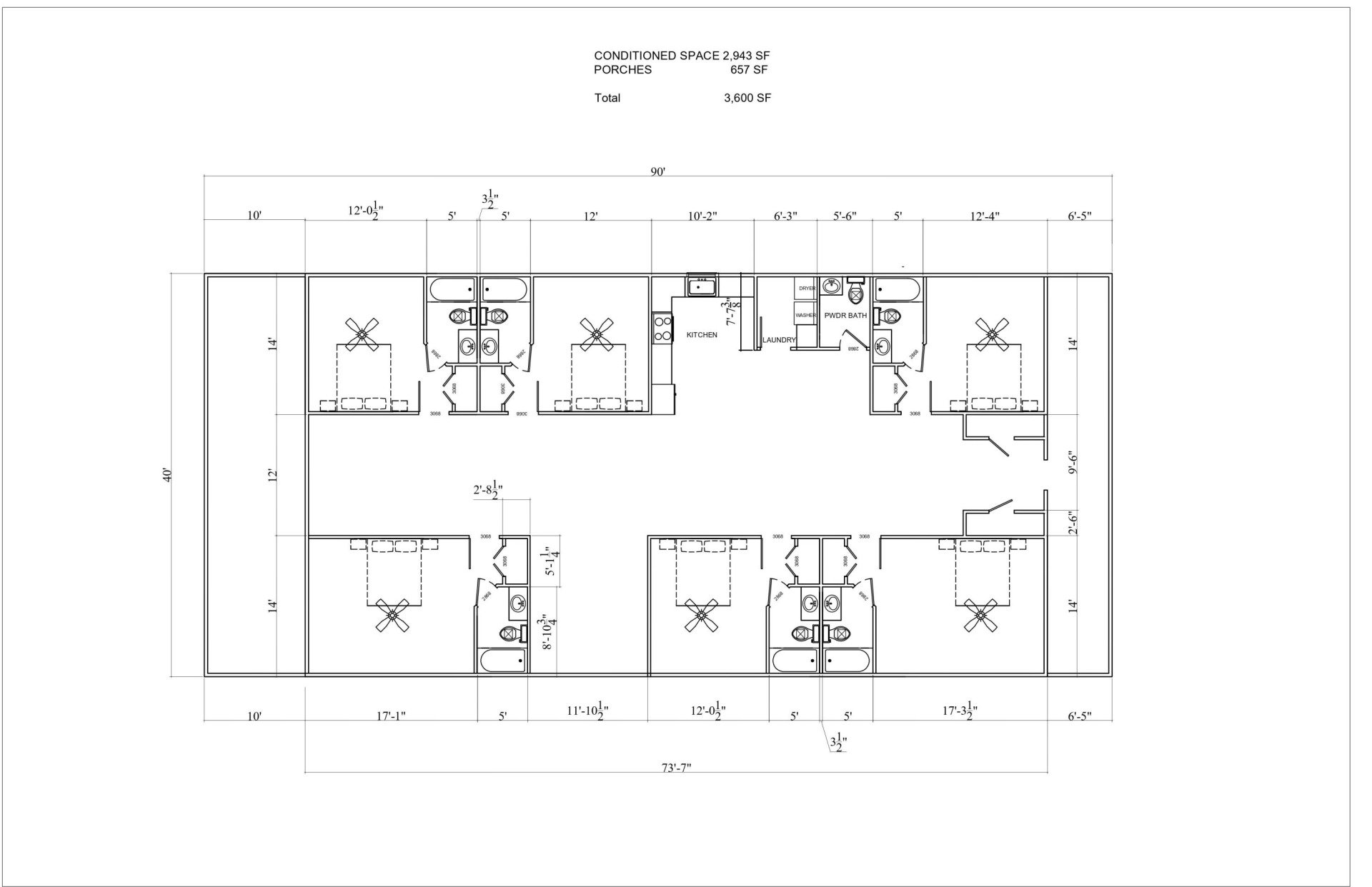 A black and white floor plan of a building.