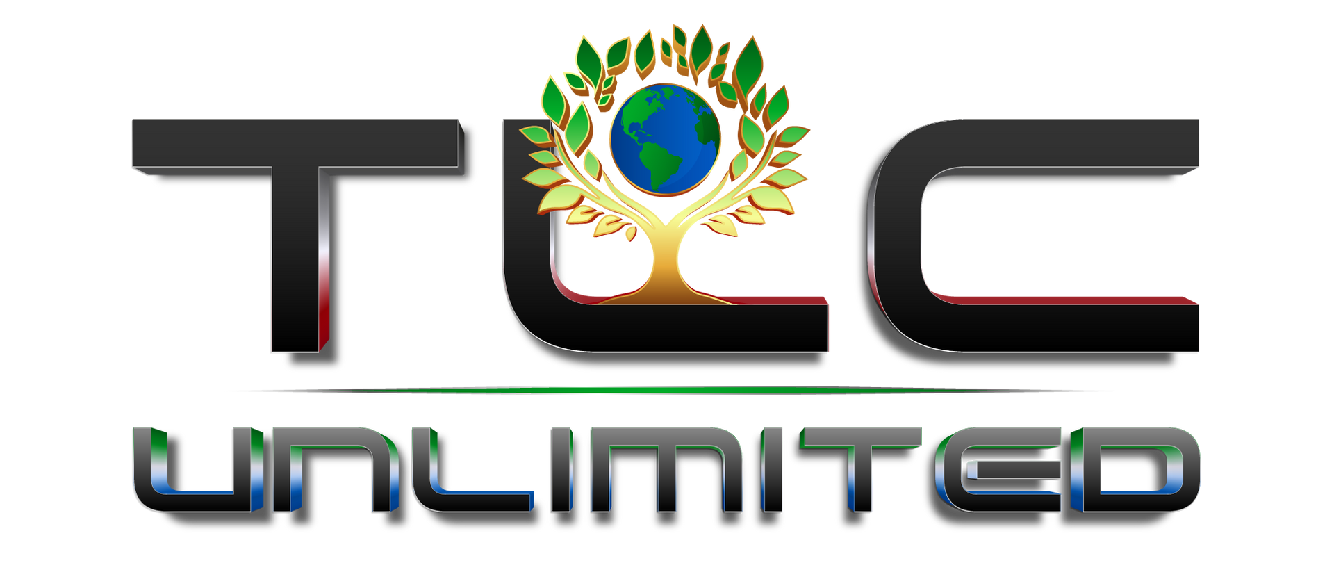 A logo for tlc unlimited with a house and tools on it