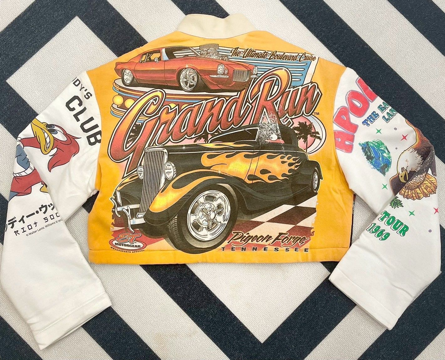 『手工』老車嬉皮拼貼外套