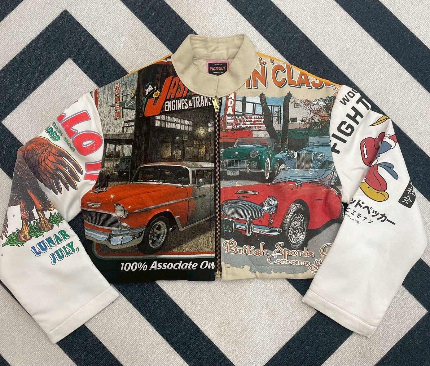 『手工』老車嬉皮拼貼外套