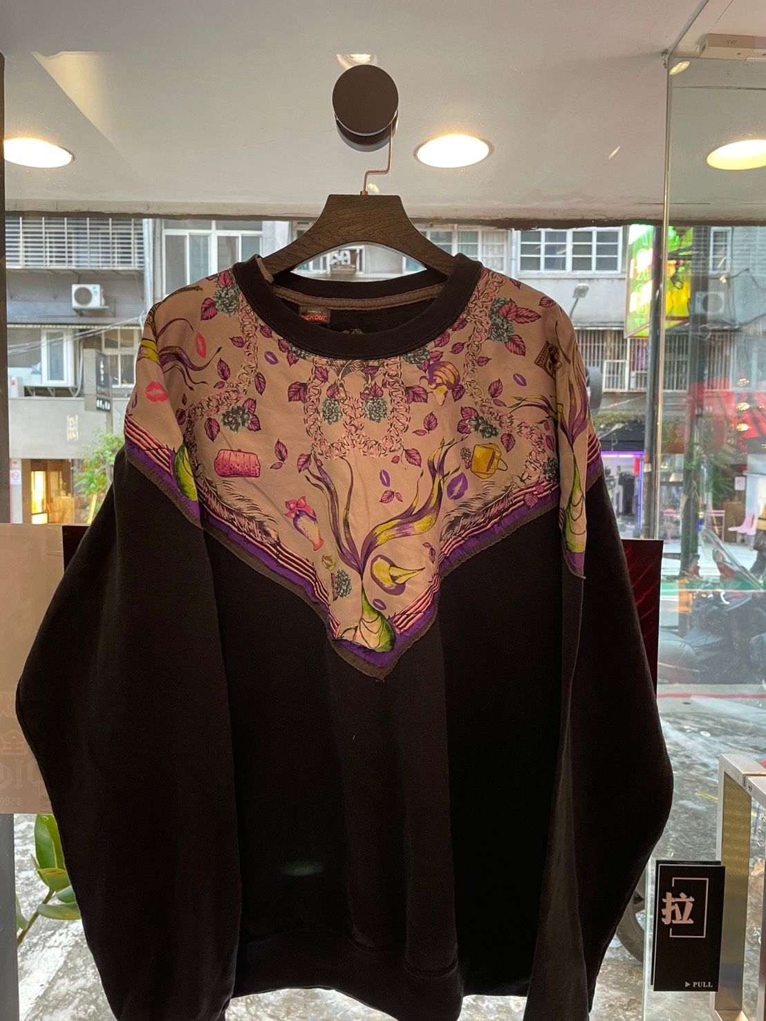 古董絲巾改制大學T