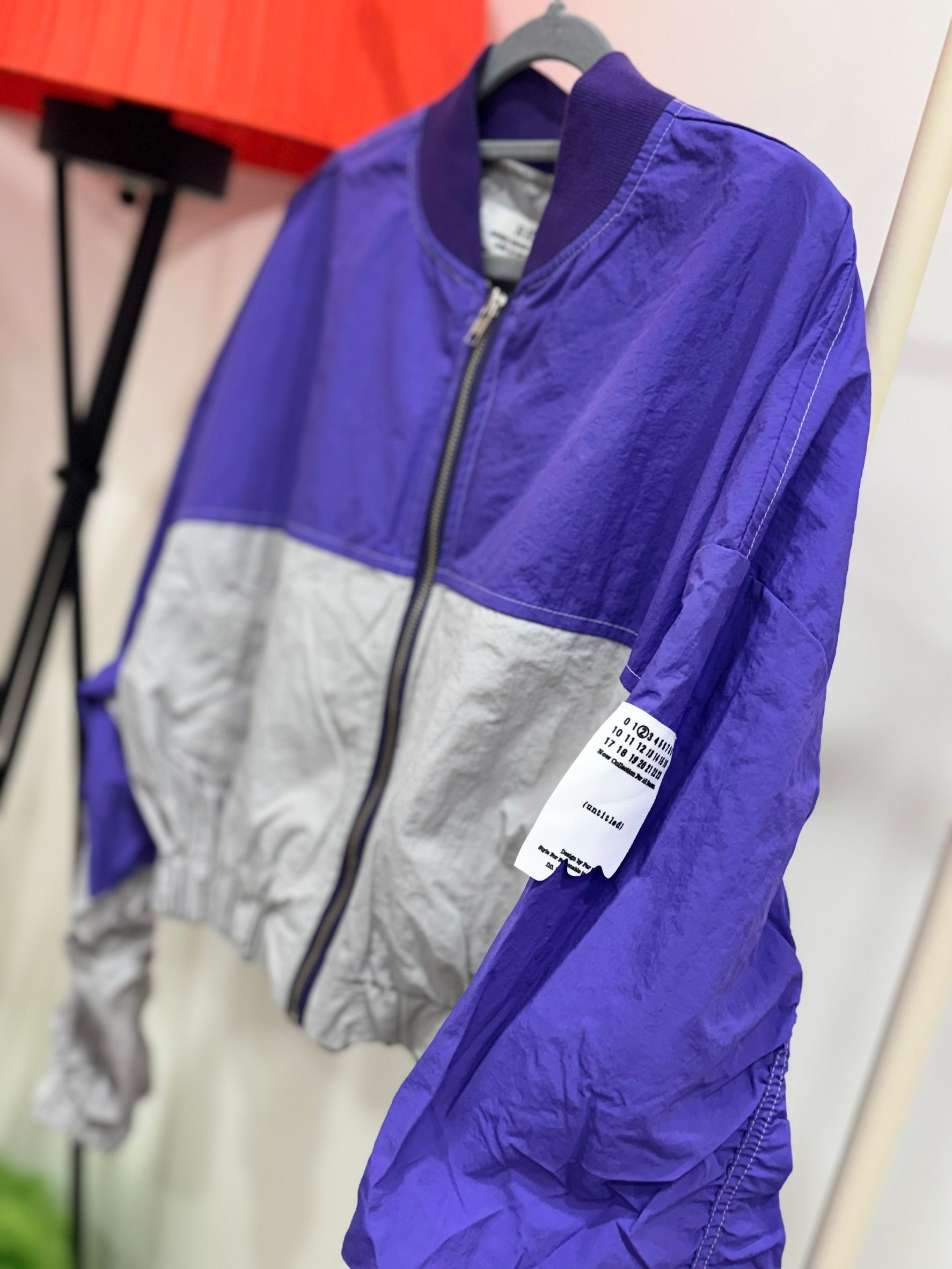 拚色短款 風衣外套