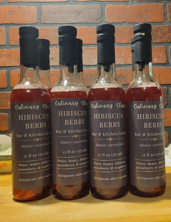 Blue glass bottle of 