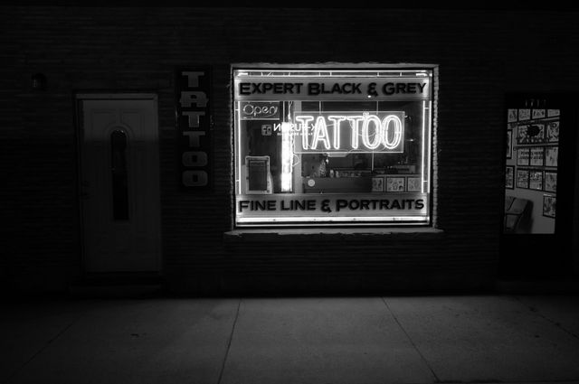 Download Vintage tattoo studio emblem4 for dark background for free | Tattoo  lettering, Vintage tattoo, Tattoo studio