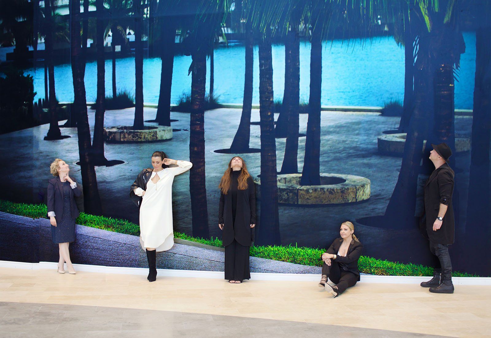 Marketing Director, Toni Holley; Model/Actress, Drena De Niro; Public Relations President, Natasha Koifman (NKPR); TV Host, Cheryl Hickey; and Photographer, David Drebin