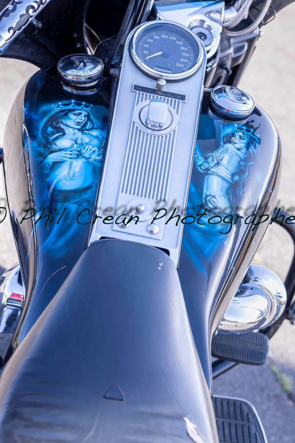 A close up of a harley davidson motorcycle