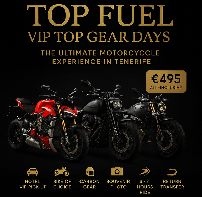 Luxury Motorcycle Rentals and VIP days with Easy Rider Tenerife.