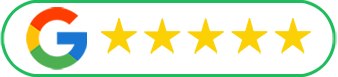 A google logo with five stars on it