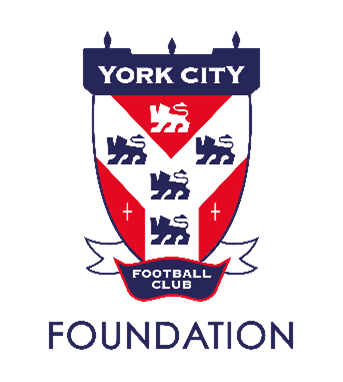 York City Football Club Foundation logo in navy, red, and white
