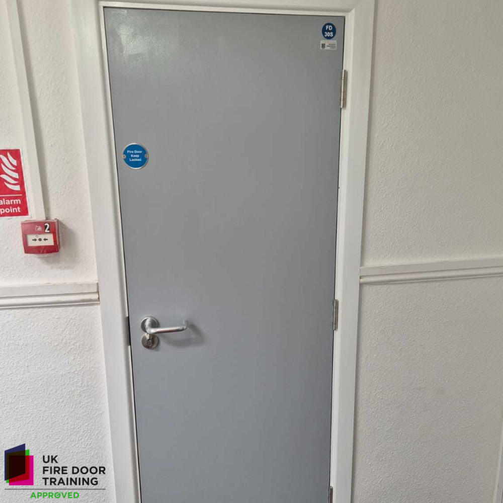 Picture showing we are UK Fire Door Training Approved