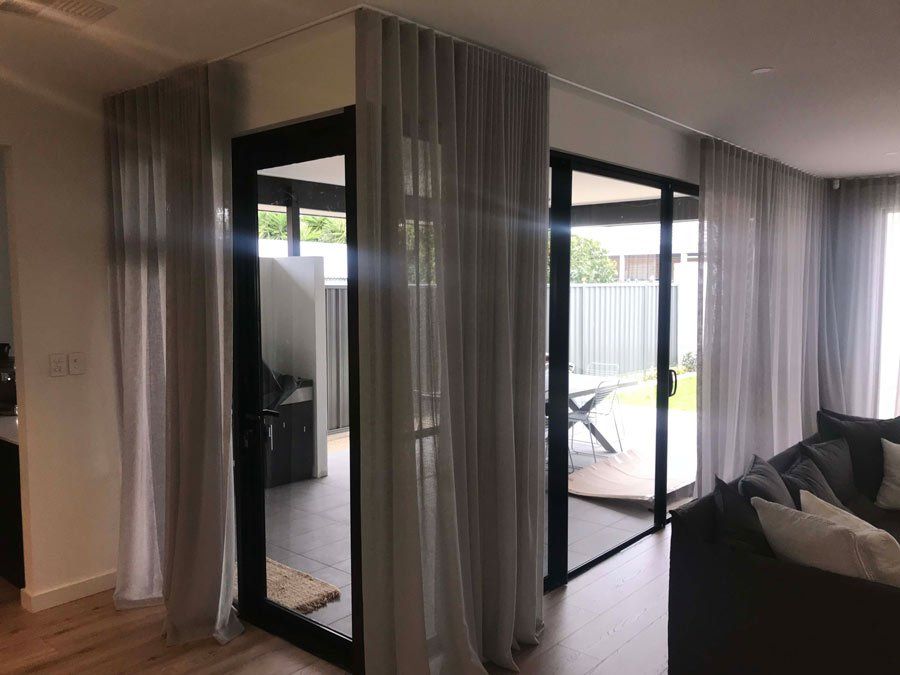 sheer grey curtains open adelaide south australia