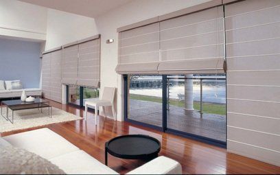 roman blinds in living room adelaide south australia