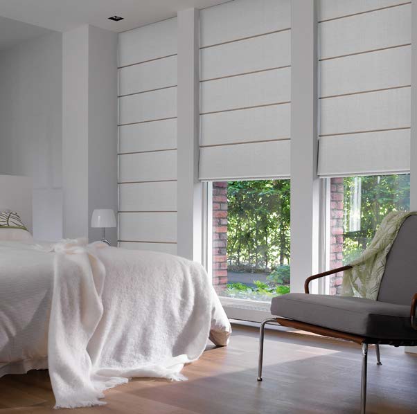 large white blinds