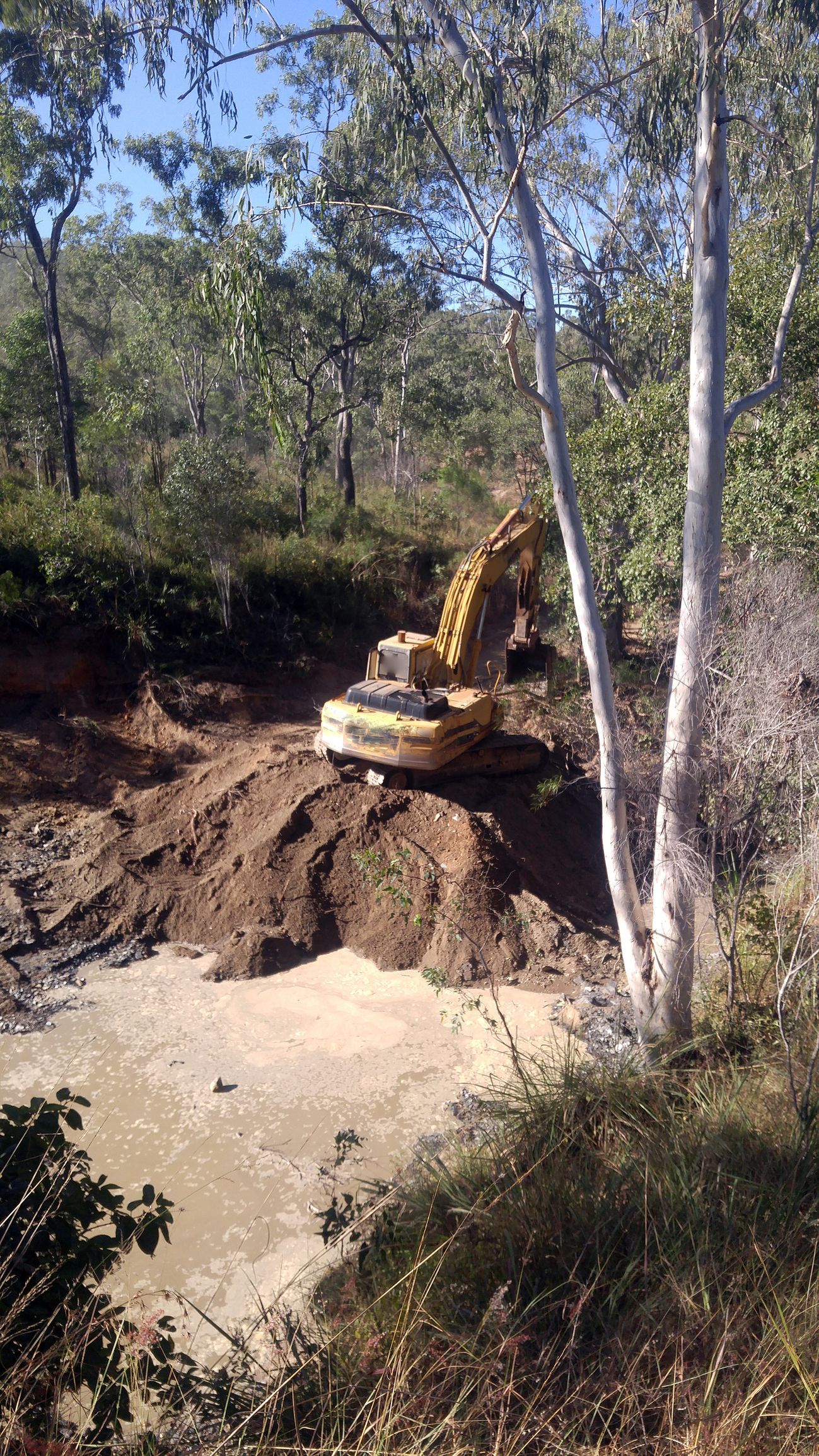 Dozer On Top Of Soil Mountain — Dubbo, NSW — Dig Everywhere Earthmoving