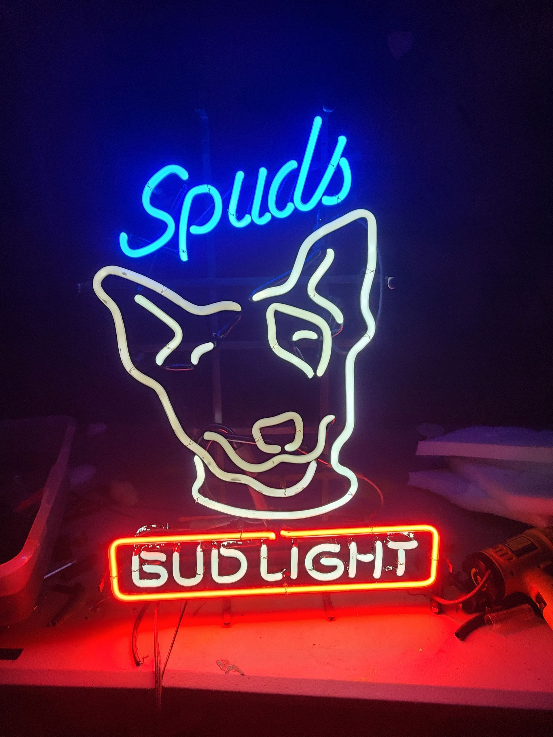 Neon sign: 