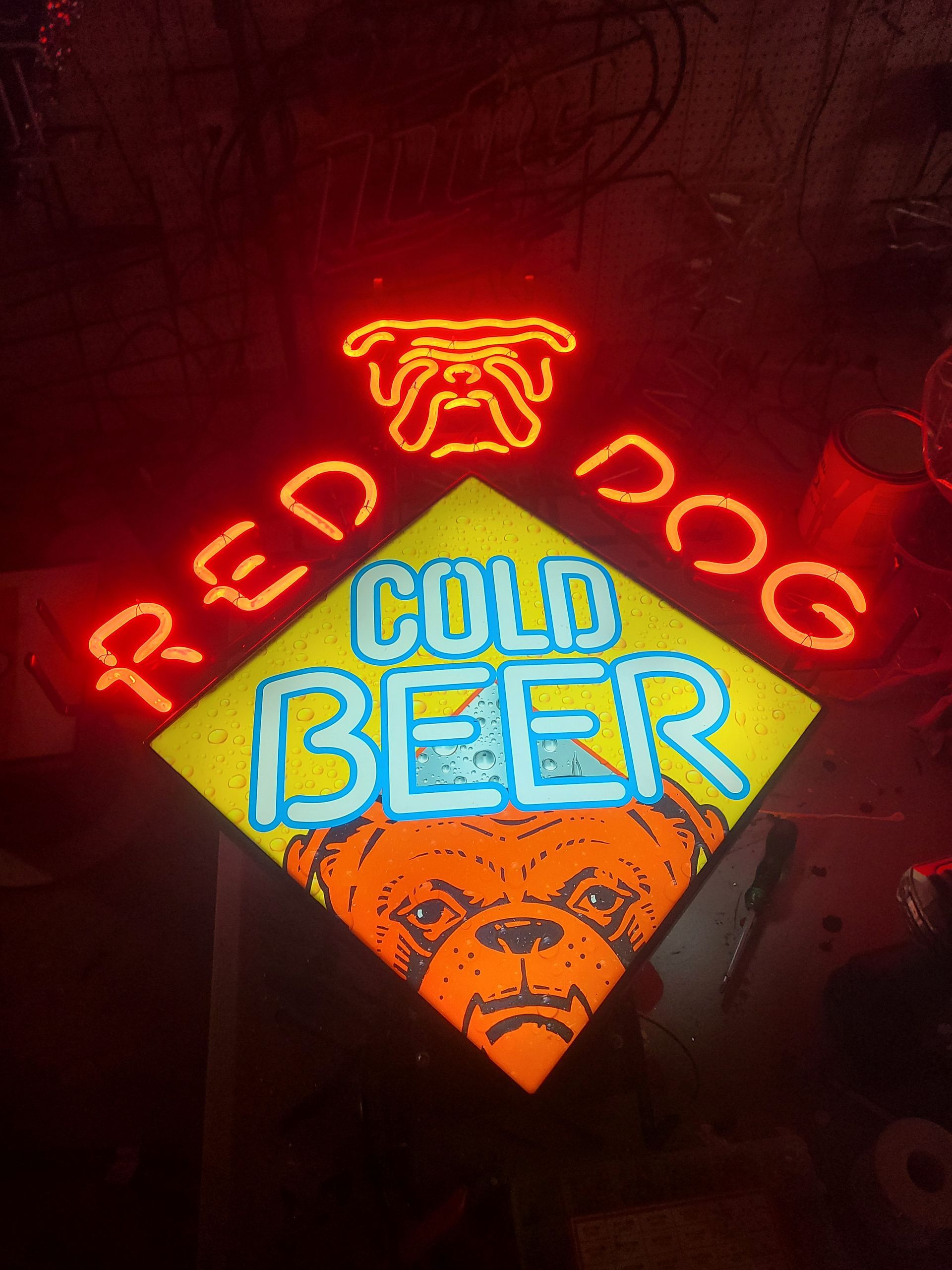 Neon sign: 