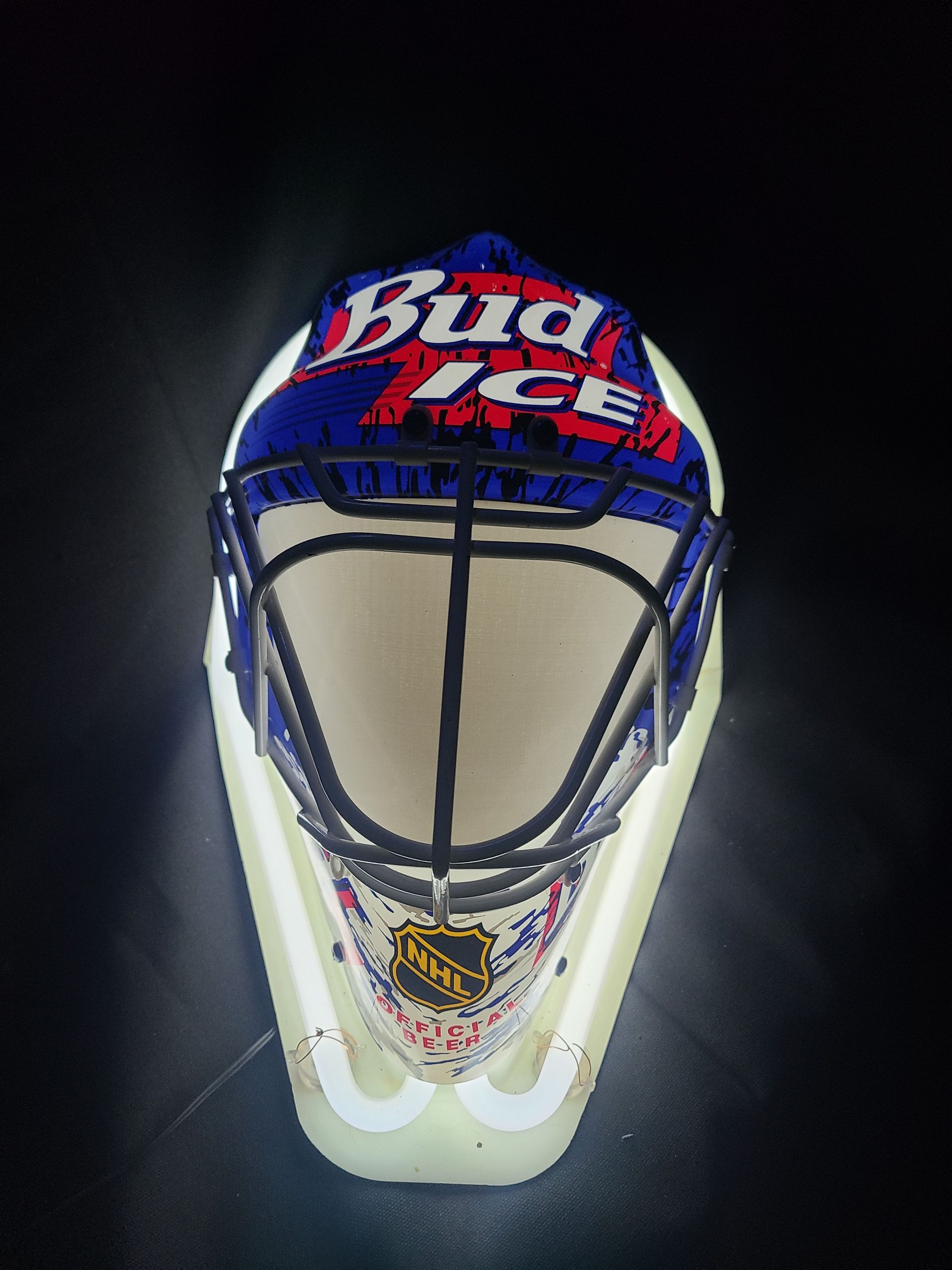 bud ice goalie mask